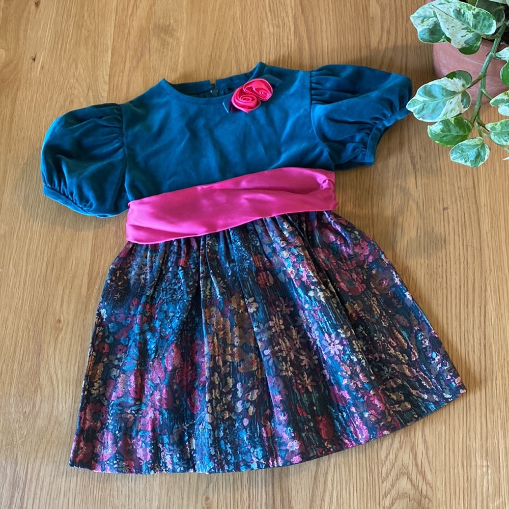Girl’s Vintage Good Lad of Philadelphia 90s Floral Dress 3T